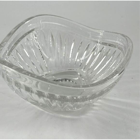 Crystal Trinket Candy Nut Bowl 5 3/4 Inches Germany Mikasa CIMARRON Triangular - Picture 2 of 8